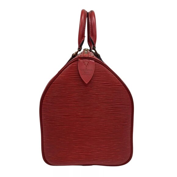 Brown-Bugundy Louis Vuitton Epi Speedy Boston Bag - Picture 3 of 16